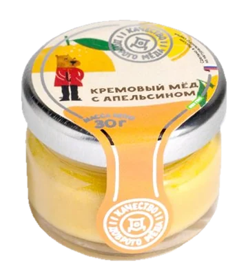 Крем-мёд: апельсин, банка 30 г
